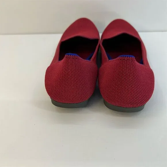 Rothy's Women's Loafer Size 9 Red Flats Eco-Friendly Casual Shoes - Picture 4 of 14